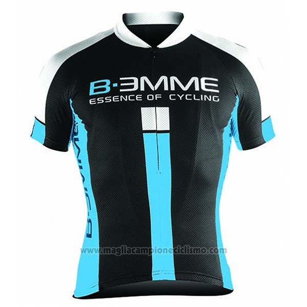 2017 Abbigliamento Ciclismo Biemme Identity Nero e Blu Manica Corta e Salopette